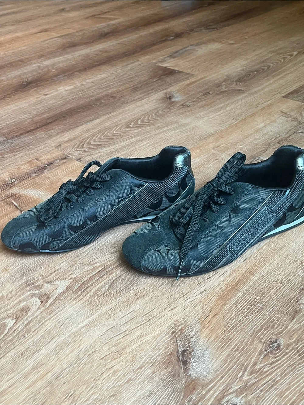 Coach Black Signature Logo Sneakers